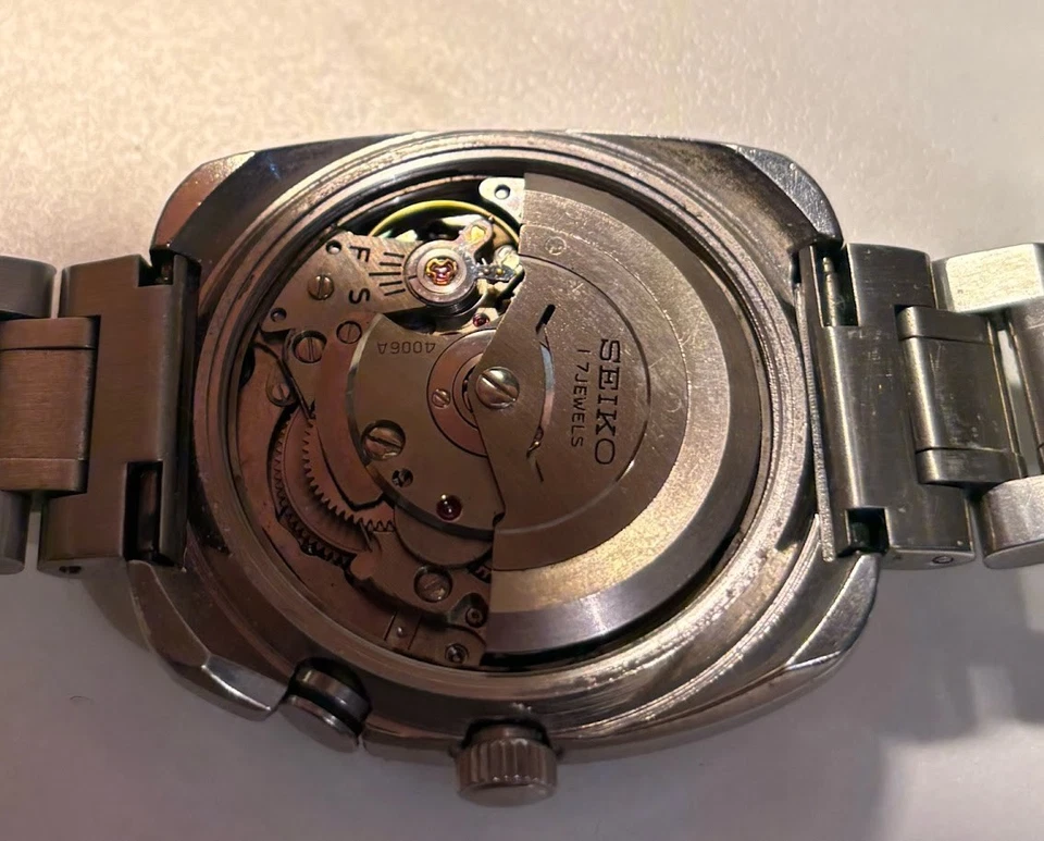 Seiko 4006-6020 Bell-Matic 1969, caja trasera 'prueba' Foto 3 de 4