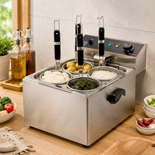 Electric Pasta Cookers Commercial Noodle Cooking Machine w/ 4* Strainer Baskets