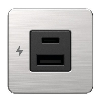 SCANSTRUT USB Doppel-Steckdose Tile, Va-Stahl - 1 PC  - 14.195.92 - 1419592