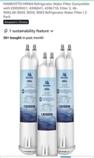 Marriotto MR4 Replacement Water Filter - Pack Of 3 - New and sealed 
