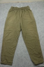 Cookman Chef Pants Mens Large Green Elastic Waist Drawstring Casual Workwear