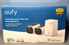 eufy eufyCam E40 Wireless Solar Security Camera System 2K MaxColor Night Vision