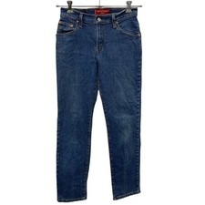 Levi's 510 denim jeans women Indigo blue zippers low rise used USImported