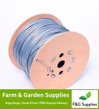 125m x 2.5mm dia. wire reel of mild steel straining line wire galvanised fencing
