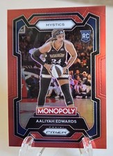 2024 Panini Prizm WNBA Monopoly AALIYAH EDWARDS! RED PRIZM #'d /99! RC 13.