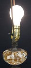 VINTAGE ST. CLAIR 34" Paperweight Art Glass Table Lamp Brown Flowers WORKING — photo 4