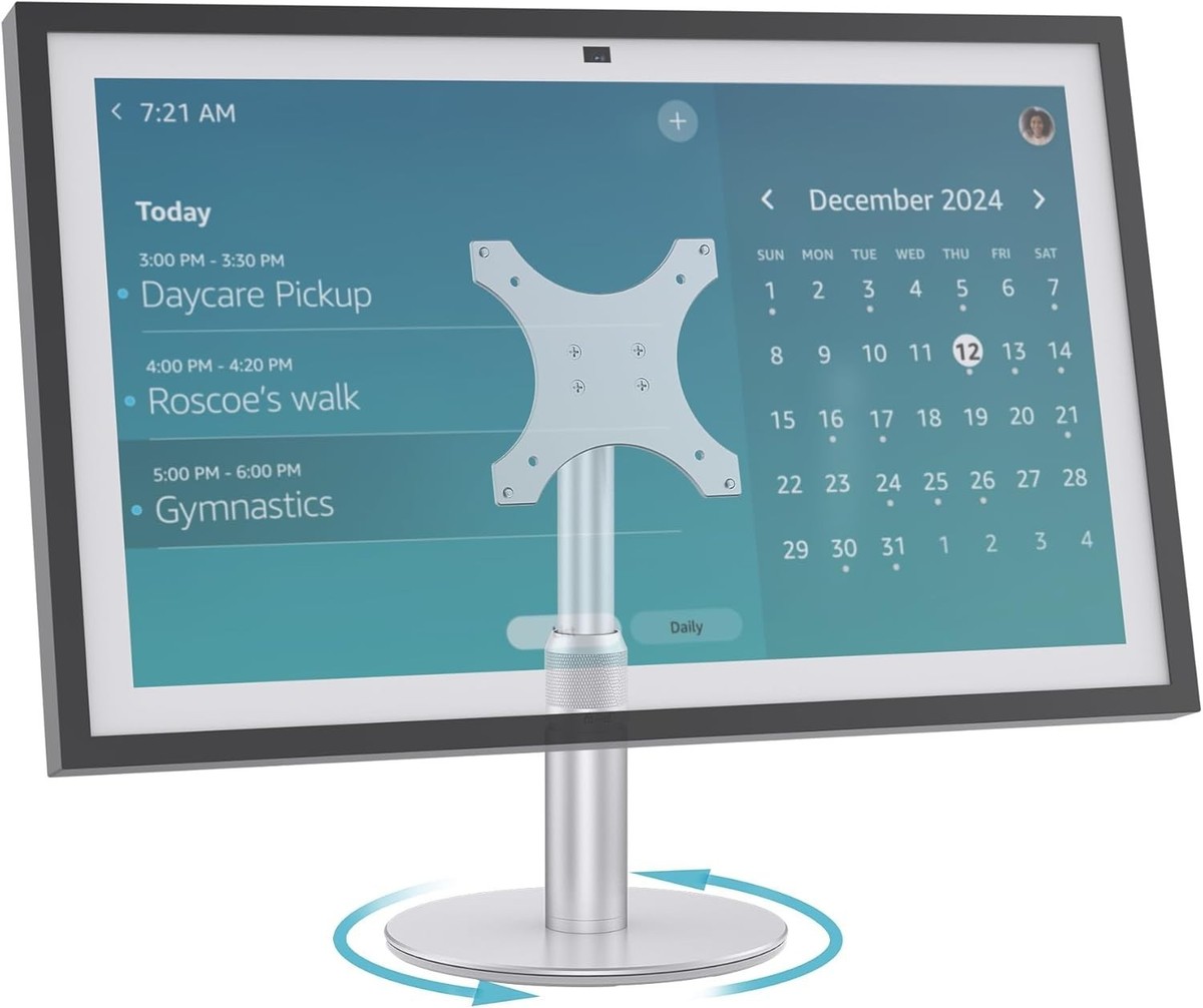 Stand for Echo Show 21 and 15 1st, 2nd Gen, Adjustable Stand