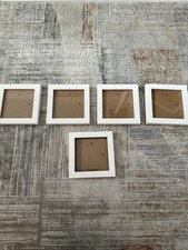 CD Package Display Photo Frame Album Picture Frames White Wood Set Of 5
