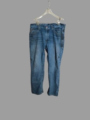 Ariat Men's M4 Relaxed Boot Cut Gulch Boundary Medium Wash Denim Jeans 36x32