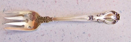 Gorham CHANTILLY sterling silver RAMEKIN FORK - mono - 4.75"