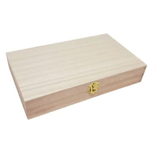 Bare Wood Storage Box 27cm x 16cm x 5cm