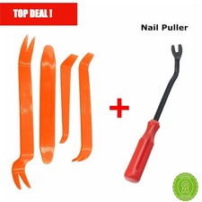Car Panel Removal Tool Kit 4pc Trim Pry Bar Set Auto Door Dash Clip Installer