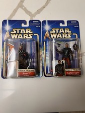  HASBRO STAR WARS ATTACK OF THE CLONES CAPTAIN TYPHO & SHAAK TI - LOT OF 2