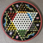 Ohio Art  Vintage Chinese Checkers & Checkers Double-Sided Round Board Game