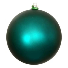 Vickerman 2.75" Plastic Ball Ornaments in Matte Dark Teal Blue (Set of 12)