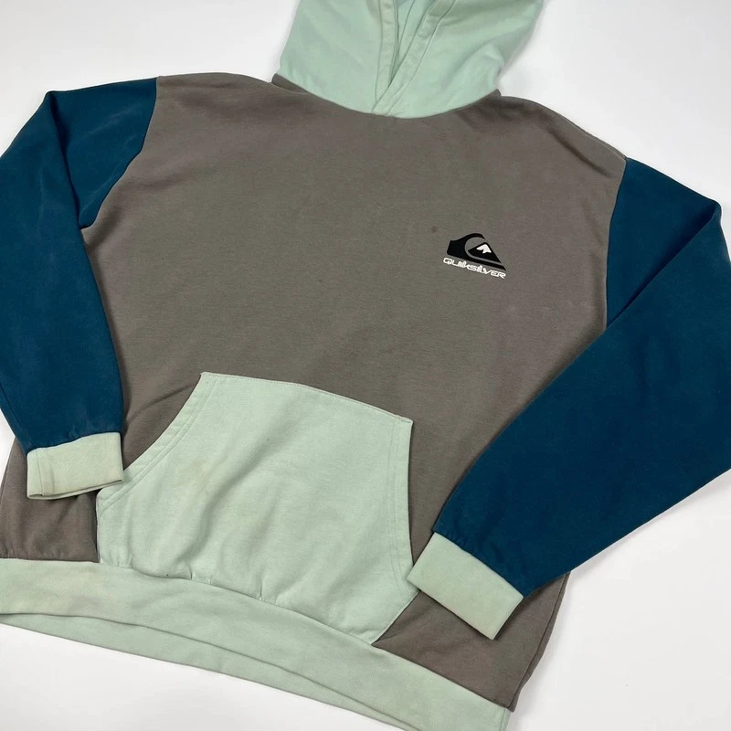 Sudadera con Capucha Quicksilver para Mujer XL Azul Como Nueva Marrón Pullover Sudadera Foto 2 de 4