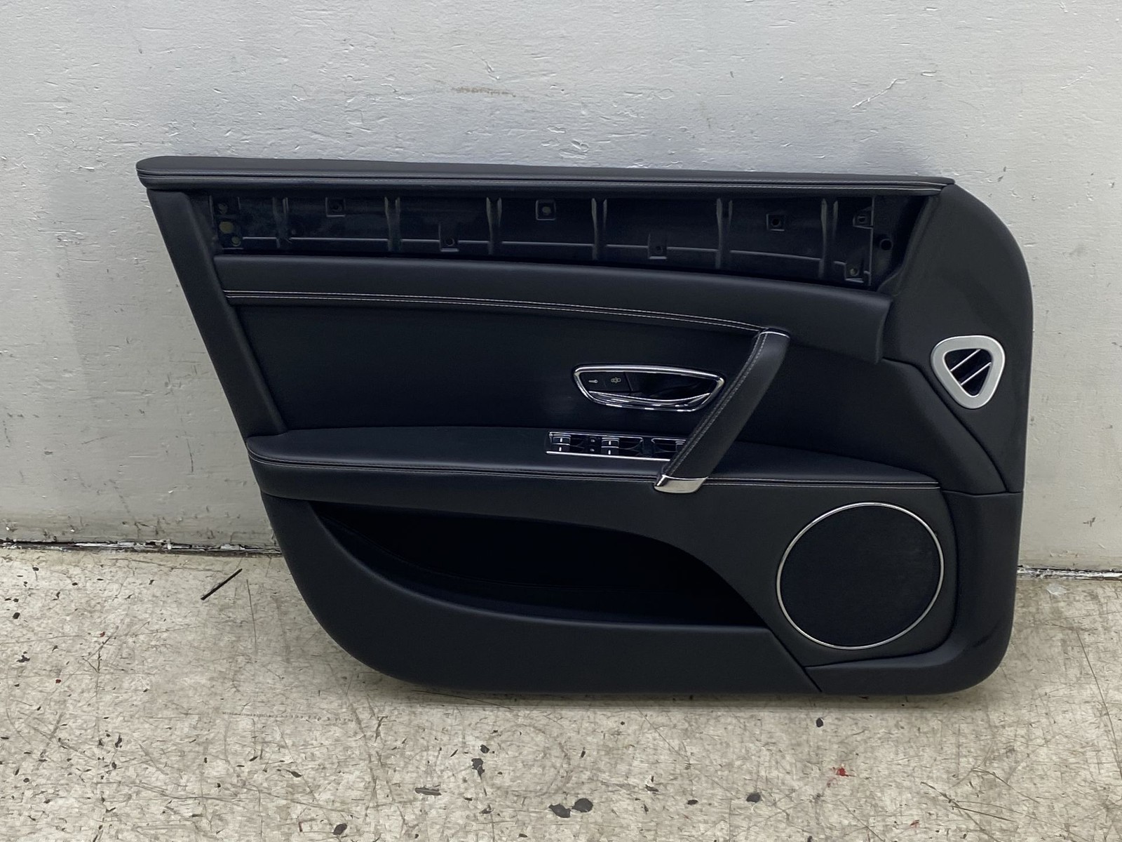 2013-2019 BENTLEY FLYING SPUR OEM FRONT LEFT INNER DOOR TRIM PANEL BLACK LEATHER