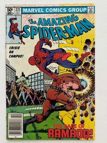 Amazing Spider-Man #221 (1981) Marvel Comics Ramrod appearance VF range