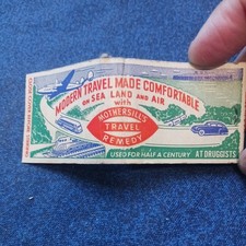 MODERSILL'S TRAVEL REMEDY ADVERTISE...50S..60S 70S....UNSTRUCK MATCHBOOK