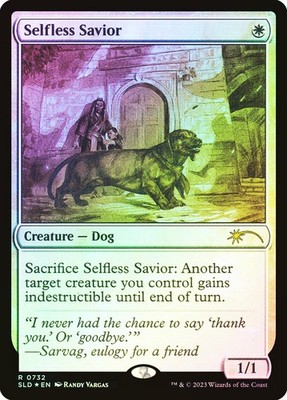 MTG FOIL Selfless Savior  - Secret Lair Drop #732
