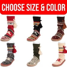 MUK LUKS Kids Little 50th Anniversary Slipper Socks Unisex Boys Girls - S, M, L