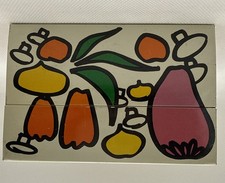 Vintage Tin Metal Recipe Box With Vegetables ...