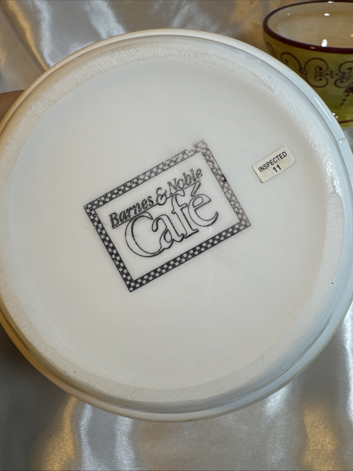 Barnes & Noble Cafe tea for one, hand ptd' pot & cup