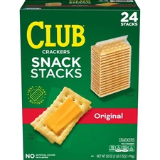 Club Crackers Snack Stacks 2.08 oz Packs, 24 Count – Buttery Flaky Crackers.