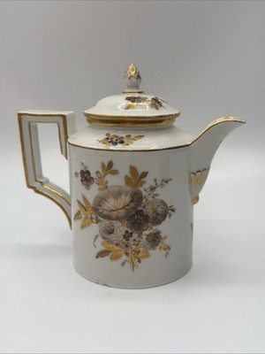 Antique 18thC Fuerstenberg Porcelain Small Tea & Coffee Pot s Porzellan Kanne #3