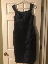 Light in the Box size 6 Navy layered formal dress