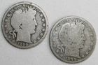 1899 1899 O Silver Barber Half Dollars 50c US Type Coins Almost Good 2 Coin Lot