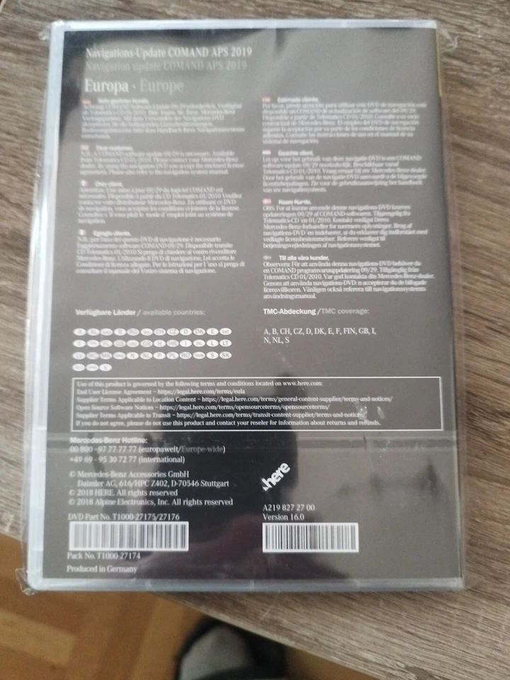 Mercedes Orig.Navigation DVD COMAND APS NTG2.5 EUROPA 2019"Gelb"V16! A2198272700 - Bild 2 von 2