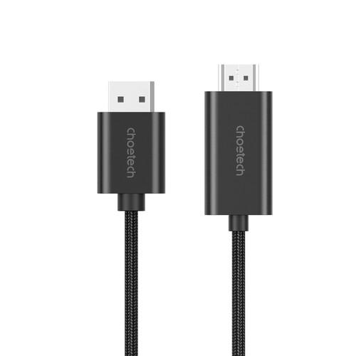 NNEDSZ CHOETECH XDH01 4K 60Hz DisplayPort Male to HDMI Male Braided Cable 2M - 第 1/10 張圖片