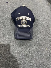 New Blue Buffalo Sabres Reebok Center Ice Collection Stretch Fit Hat S/M