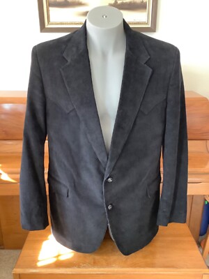 CIRCLE S Mens Western Corduroy BLAZER Sport Coat 46L YELLOWSTONE John Dutton 