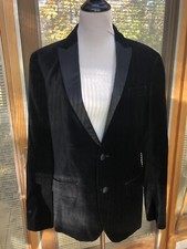 Kenneth Cole Men's velvet tuxedo jacket Medium 42 Handsome Dinner Party Ready 