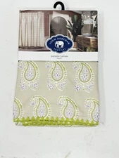 John Robshaw Textiles Paisley Luxury Shower Curtain Cotton Poly Embroidered