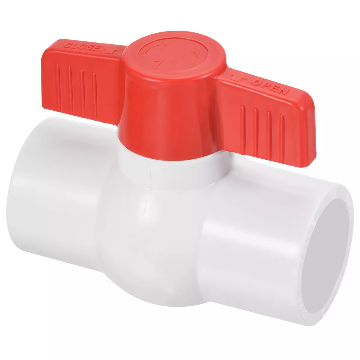 1 UPVC Ball Valve Compact T Handle for Irrigation Water Treatment White
