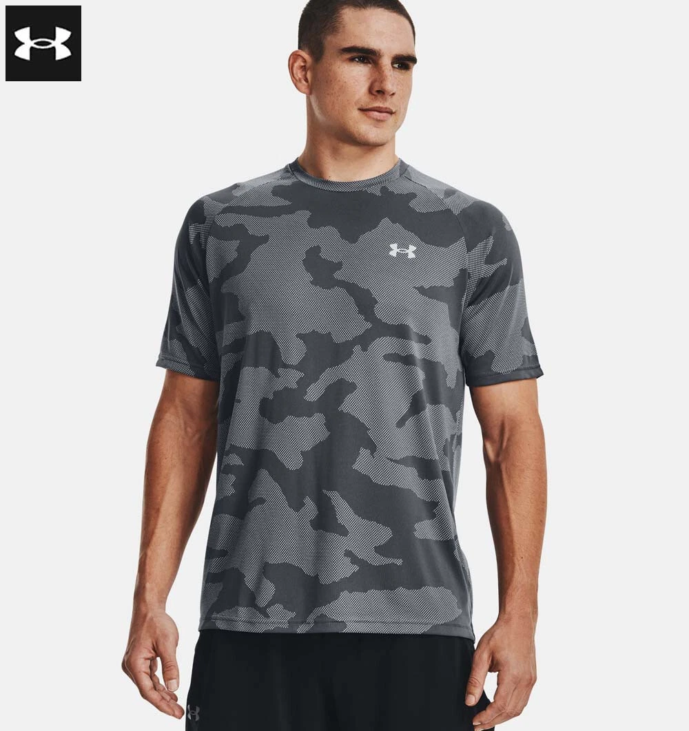 Under Armour Men's Black UA Velocity Jacquard Crew-Neck Short