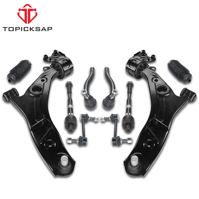 10x Front Lower Control Arm Tierod Sway Bar for Ford Edge Lincoln MKX 2007-2014