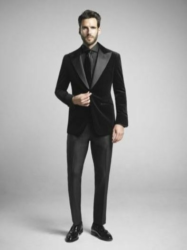 Mens Black Velvet Formal Blazer Wedding 