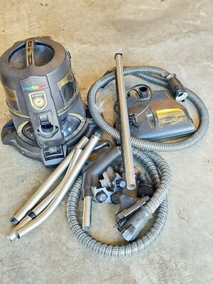 Rainbow E Series Black E-2 Type 12 Canister Vacuum + Wheeled Base Dolly EUC