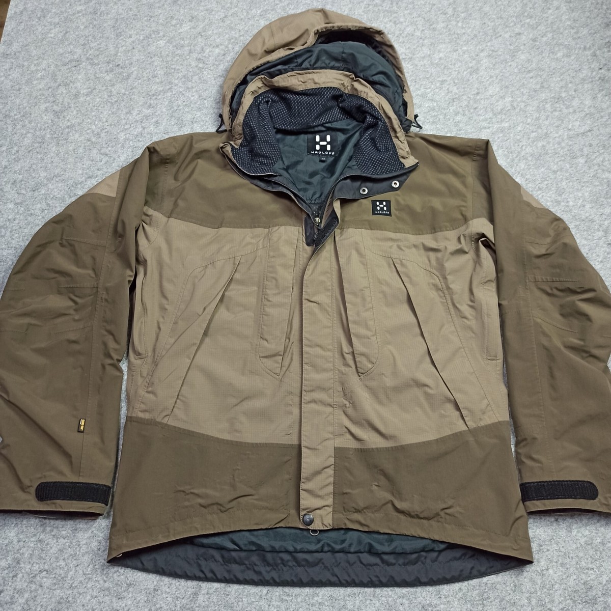 Haglofs Mens Gore-Tex Jacket Size M Brown Pro-Shell Haglofs Mens Gore-Tex Jacket Size M Brown Pro-Shell