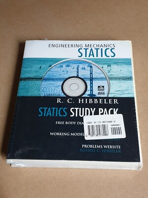 Engineering Mechanics Statics 9th Textbook Study Pack CD Workbook SEALED Bundle
