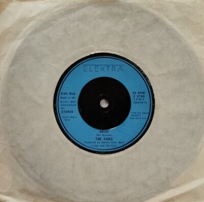 The Cars-Drive/Stranger Eyes Vinyl 7'' Single.1984 Elektra E 9706.
