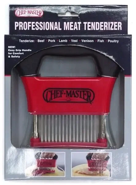 ChefMaster 90009 Professional Hand Held Meat Tenderizer w/ 48 S/S Blades
Opens in a new window or ta