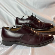 Johnston & Murphy Burgundy Leather Optima Lace Up Oxfords Dress Shoes Size 10
