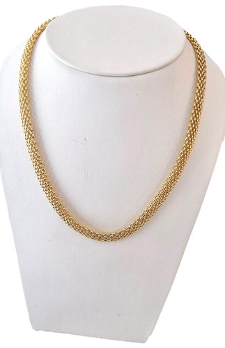 Collana Corda Oro Giallo 14K 3 Mm Uomo Donna Collana A Corda In - Foto 9