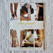 Skin Jewel Tattoos Brand-New Sealed, Two Sheets Temporary Tattoos Gold/Silver