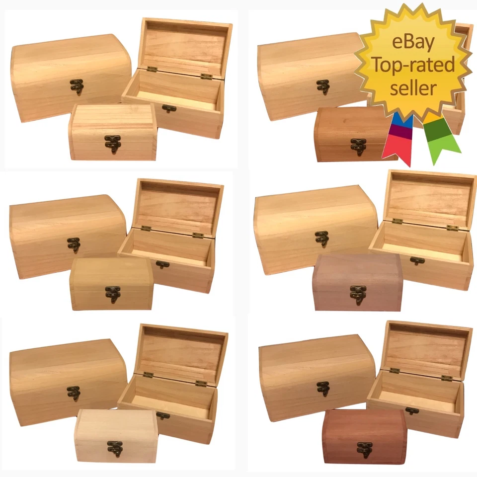 Large Personalised Wooden Gift Box Engraved Small Painted Keepsake Wood Boxes - Image 3 of 4
